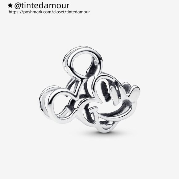 Pandora Disney Mickey Mouse Openwork Charm - Picture 1 of 6